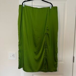 Satin Midi Skirt